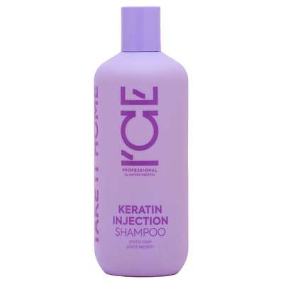 ICE BY NATURA SIBERICA Кератиновый шампунь для повреждённых волос Keratin Injection Shampoo HOME