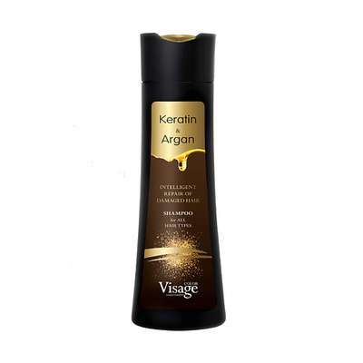 VISAGE COLOR HAIR FASHION Шампунь Кератин Арган SHAMPOO KERATIN & ARGAN 400