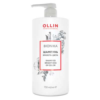 OLLIN PROFESSIONAL Шампунь для окрашенных волос "Яркость цвета" OLLIN BIONIKA