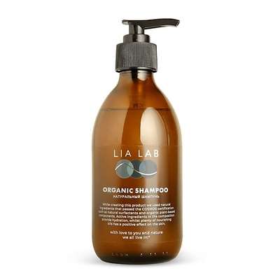 LIA LAB Натуральный шампунь для волос с ароматом BASIL & NEROLI 300