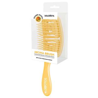 SOLOMEYA Расческа для сухих и влажных волос с ароматом манго