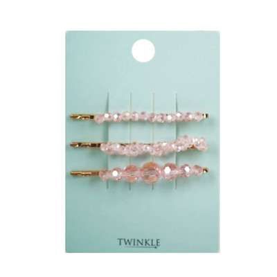 TWINKLE Заколки для волос Pink Stones