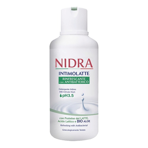 NIDRA Гель для интимной гигиены освежающий с молочными протеинами и алоэ 500