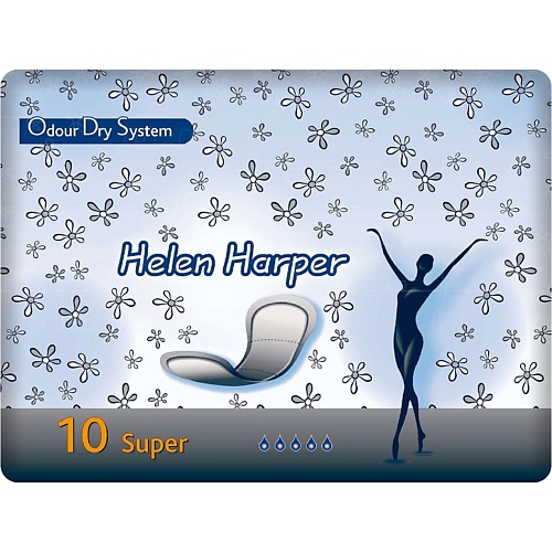 HELEN HARPER Послеродовые и урологические прокладки Odour Dry System Super,Large 10 10