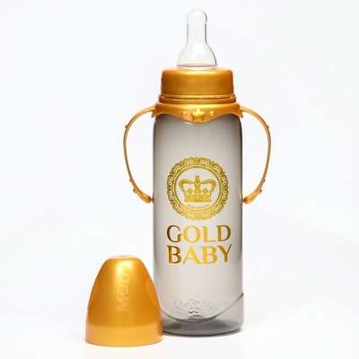 MUM&BABY Бутылочка для кормления «Gold baby» классическая