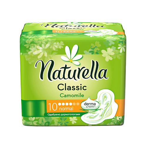 NATURELLA Classic Женские гигиенические прокладки с крылышками Camomile Normal Single