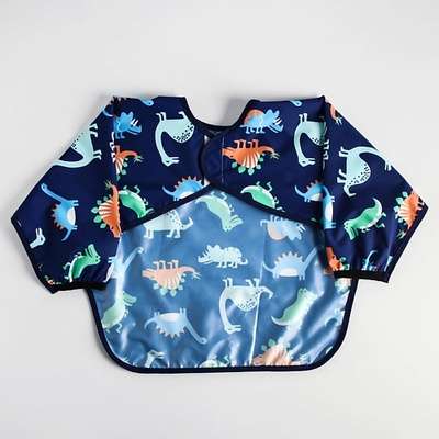 MUM&BABY Нагрудник-рубашка для кормления «Динозавры» непромокаемый