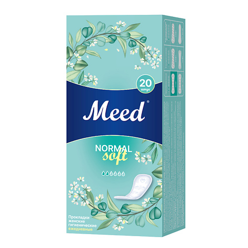 MEED Прокладки женские ежедневные целлюлозные Normal Soft 20