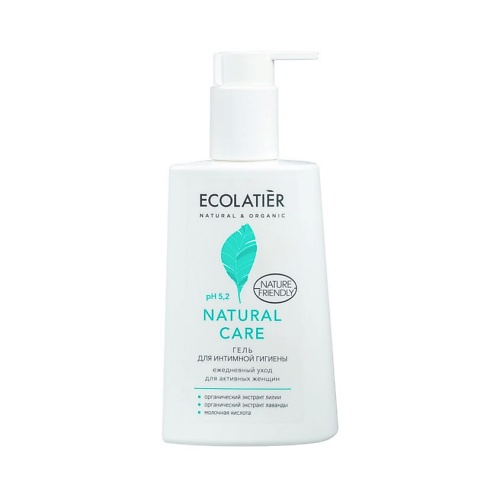 ECOLATIER Гель для интимной гигиены Natural Care Ежедневный уход 250