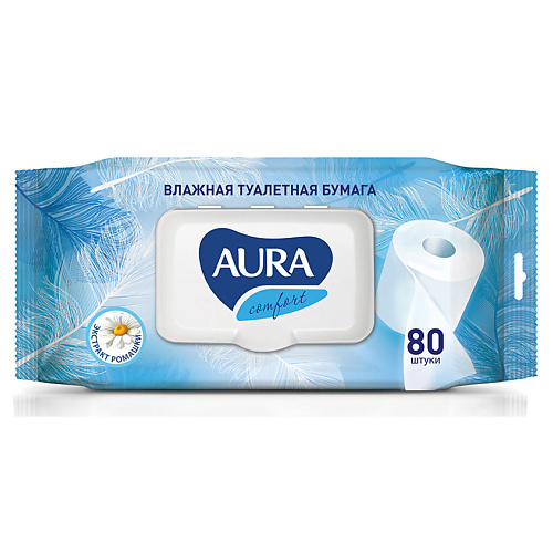 AURA ULTRA COMFORT Туалетная бумага влажная 80