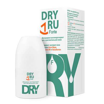 DRY RU Дезодорант-антиперспирант для чувствительной кожи Форте 50