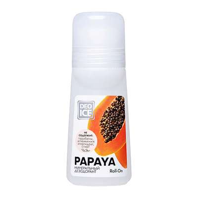 DEOICE Минеральный дезодорант Roll-On Papaya 65