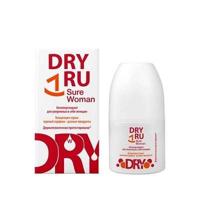 DRY RU Антиперспирант для уверенных в себе женщин Sure Woman, Roll-on 50