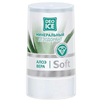 DEOICE Минеральный дезодорант с экстрактом алоэ вера Soft 40
