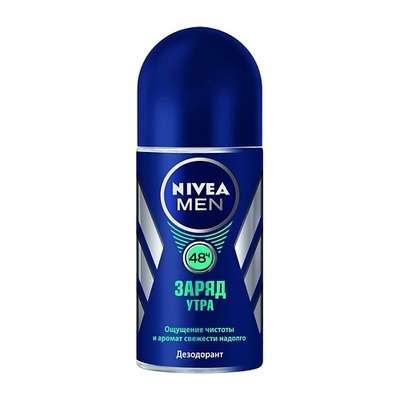 NIVEA Роликовый дезодорант-антиперспирант для мужчин Заряд утра