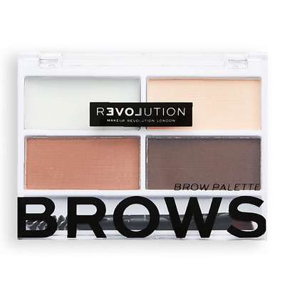 RELOVE REVOLUTION Палетка теней для бровей, воск для фиксации бровей Colour Cult Brow Palette