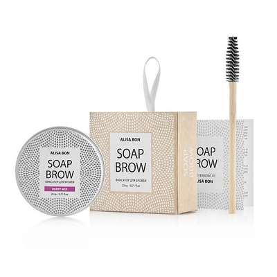 Alisa Bon Мыло для фиксации бровей «Brow soap» Ягодный Микс