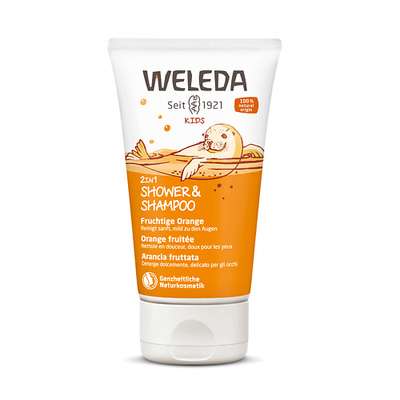 WELEDA Детский шампунь-гель для волос и тела «Апельсин»