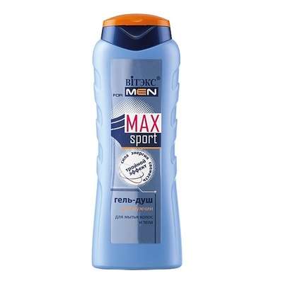 ВИТЭКС FOR MEN MAX Sport гель-душ для мытья волос и тела 400