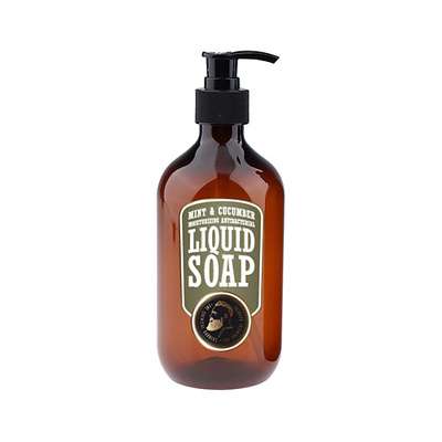 THE CHEMICAL BARBERS Мыло жидкое антибактериальное и увлажняющее "Мята и Огурец" MINT&CUCUMBER LIQUID SOAP