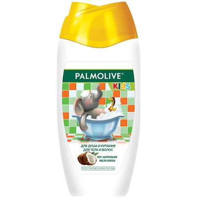 PALMOLIVE Kids гель для душа и купания для тела и волос с кокосом 250