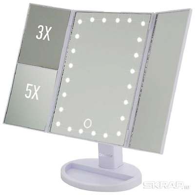 ENERGY Зеркало косметическое EN-799Т, LED подсветка, трехстворчатое