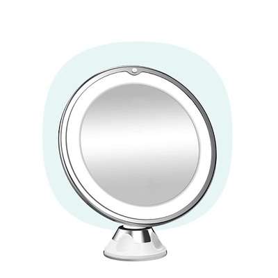 CLEVERCARE Зеркало косметическое Makeup Mirror с подсветкой, 8" 5X
