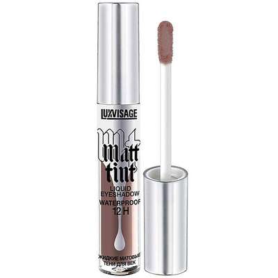 LUXVISAGE Тени для век MATT TINT LIQUID EYESHADOW WATERPROOF 12H жидкие матовые