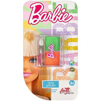 ANGEL LIKE ME Детская декоративная косметика для девочек Barbie Тени для век, тон теплый