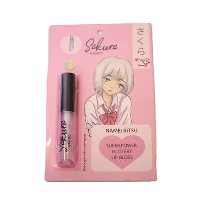 SAKURA BANDO Блеск для губ с глиттером GLITTERY LIP GLOSS