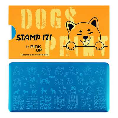 PINK UP Пластина для стемпинга STAMP IT! DOG`S PRINT