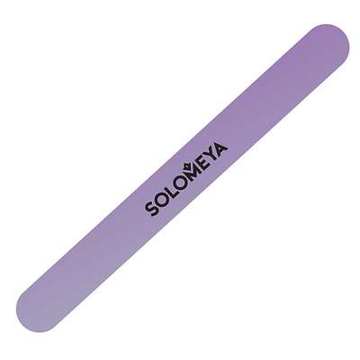 SOLOMEYA Пилка для натуральных и искусственных ногтей  "Лаванда" Lavander Mylar Nail File