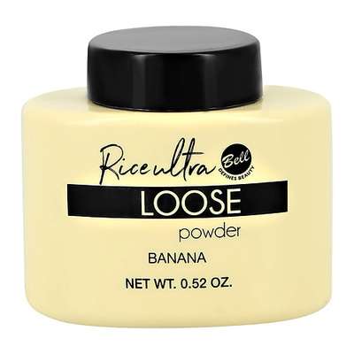 BELL Пудра рассыпчатая для лица RICE ULTRA LOOSE POWDER рисовая, фиксирующая