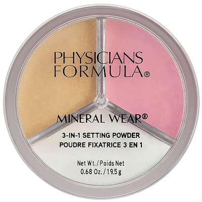 PHYSICIANS FORMULA Пудра рассыпчатая 3 в 1 Mineral Wear 3-in-1 Setting Powder