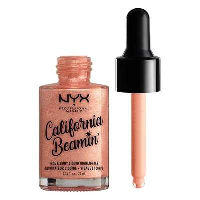 NYX Professional Makeup Жидкий хайлайтер для лица и тела CALIFORNIA BEAMIN’ FACE AND BODY LIQUID HIGHLIGHTER