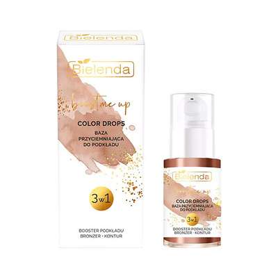 BIELENDA BOOST ME UP Color drops Темная основа под макияж 3в1