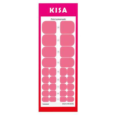 KISA.STICKERS Пленки для педикюра Pink Lemonade