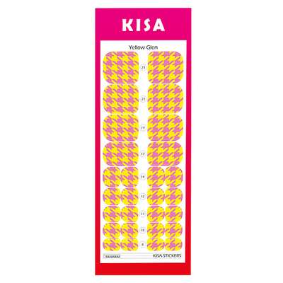 KISA.STICKERS Пленки для педикюра Yellow Glen