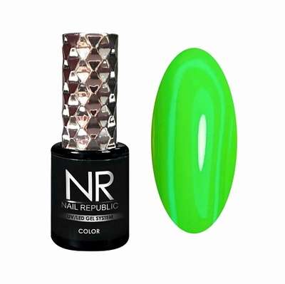 NAIL REPUBLIC Гель-лак NR-156 , Темно-фиолетовый неон