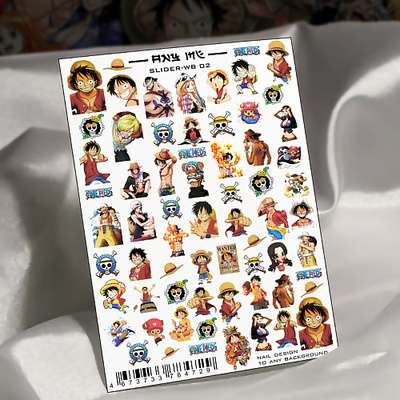 ANY ME Слайдеры для маникюра аниме. One piece