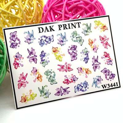 DAK PRINT Слайдер-дизайн для ногтей W3441