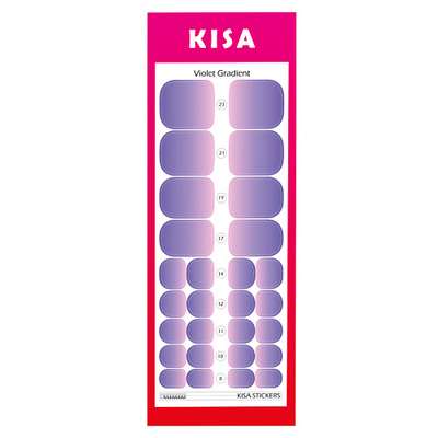 KISA.STICKERS Пленки для педикюра Violet gradient