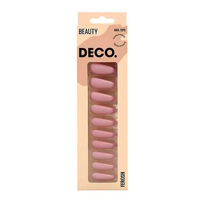 DECO. Набор накладных ногтей FEROSH pinky