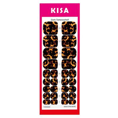 KISA.STICKERS Пленки для педикюра Dark Tortoiseshell