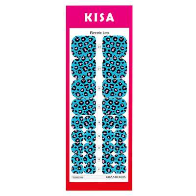 KISA.STICKERS Пленки для педикюра Electric Leo