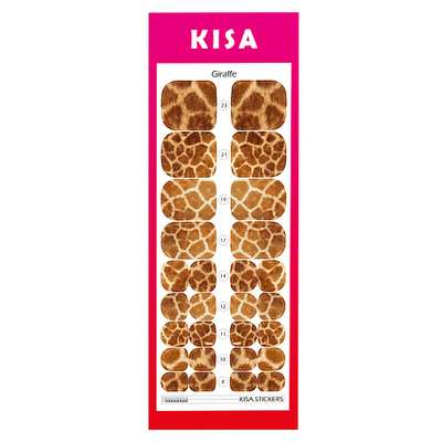 KISA.STICKERS Пленки для педикюра Giraffe