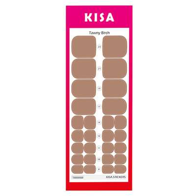 KISA.STICKERS Пленки для педикюра Tawny Birch