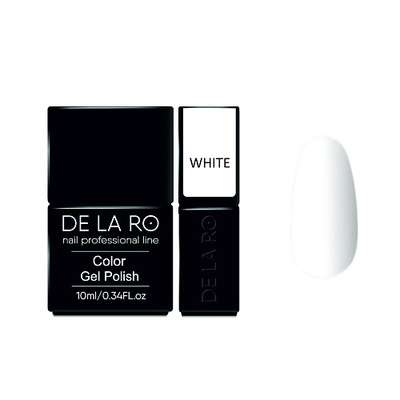 DE LA RO Гель-лак для ногтей Classic White