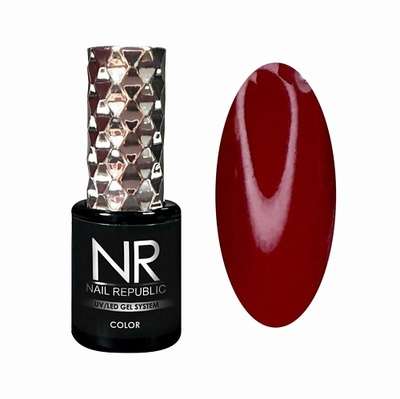 NAIL REPUBLIC Гель-лак NR-204 , Перламутрово-рубиновый