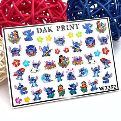 DAK PRINT Слайдер-дизайн для ногтей W3252